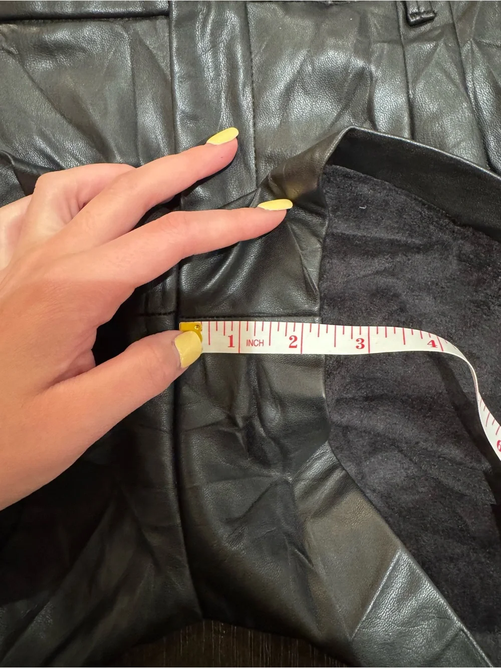 Zara Black High-Waist Faux Leather Shorts